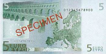ユーロ紙幣に描かれている建造物は